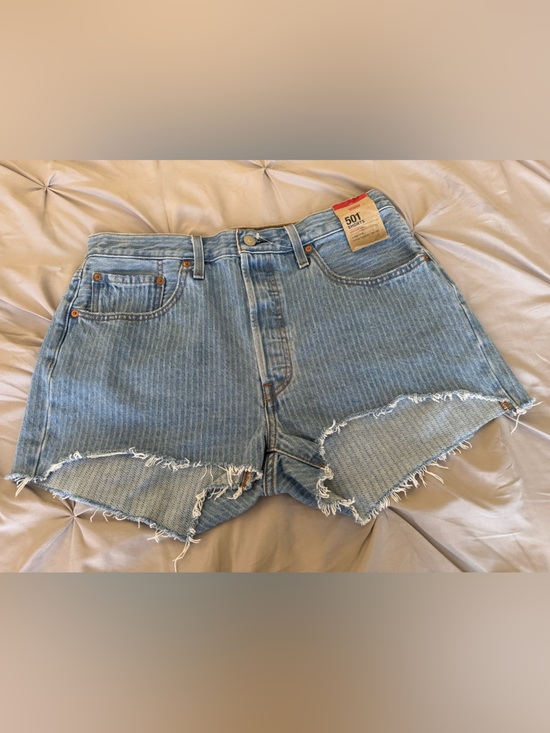 Levi's Pants - High-Rise 501 Denim Cutoff Shorts